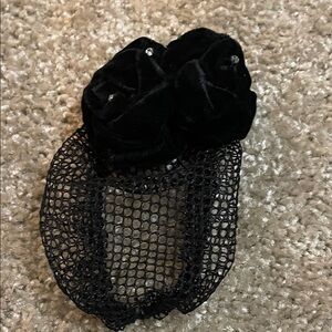 Chic Black Floral Hair Clip